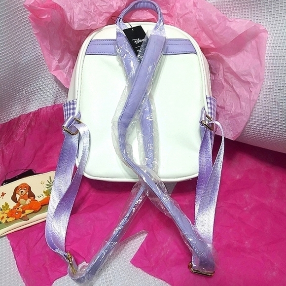 Disney Her Universe Alice In Wonderland Gingham BACKPACK Bag Embroidered NWT - Picture 10 of 11